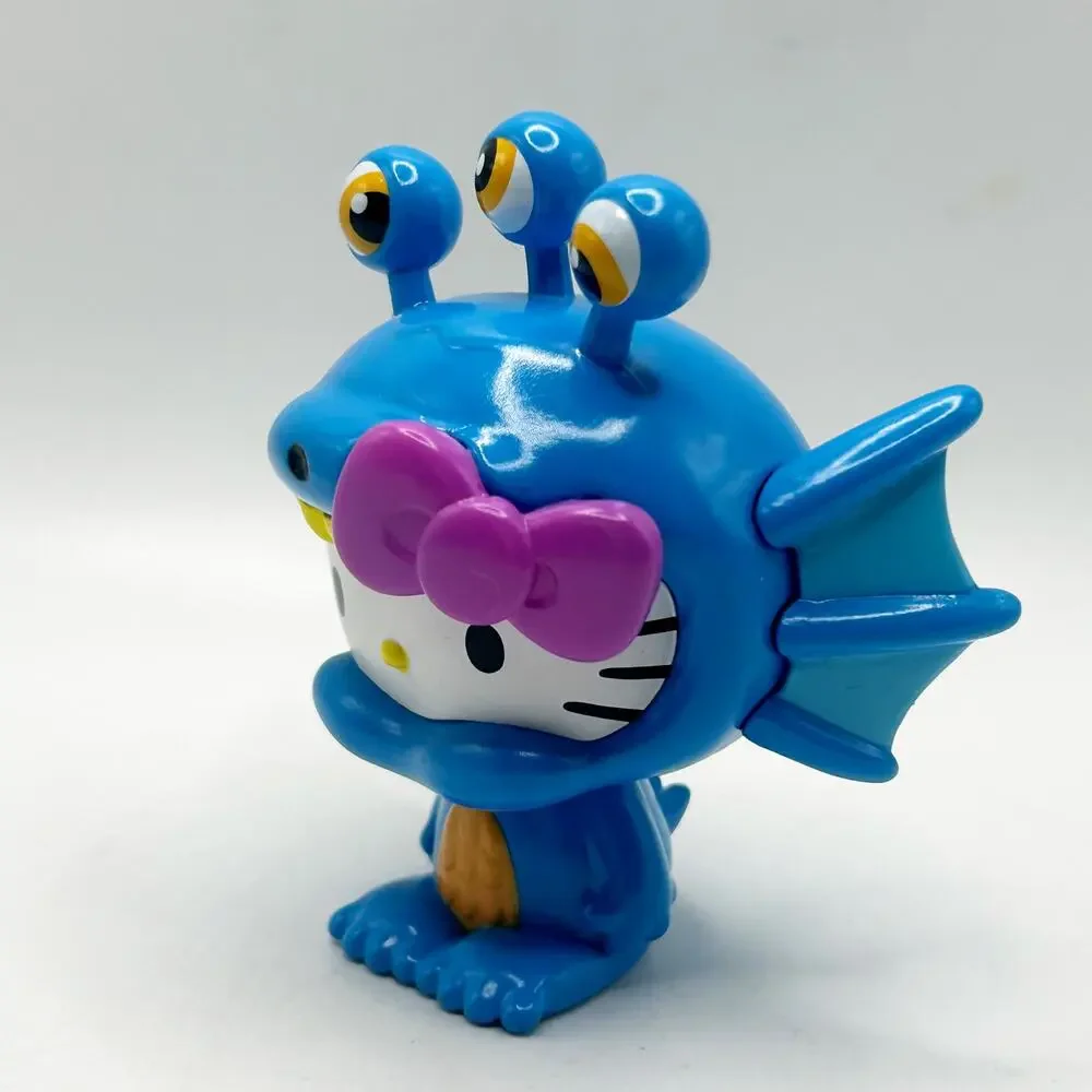 Kidrobot x Sanrio Hello Kitty Kaiju Vinyl Aquados Blue Figure - Picture 4 of 6